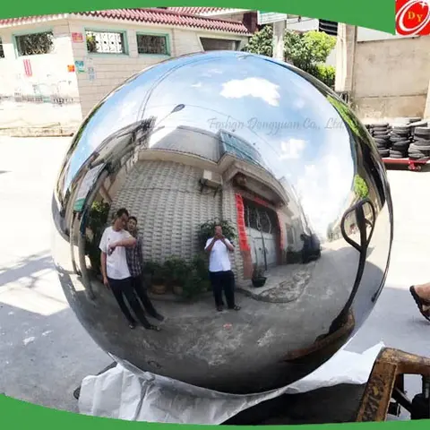 Large Decorative Outdoor Mirror Stainless Steel Sphere