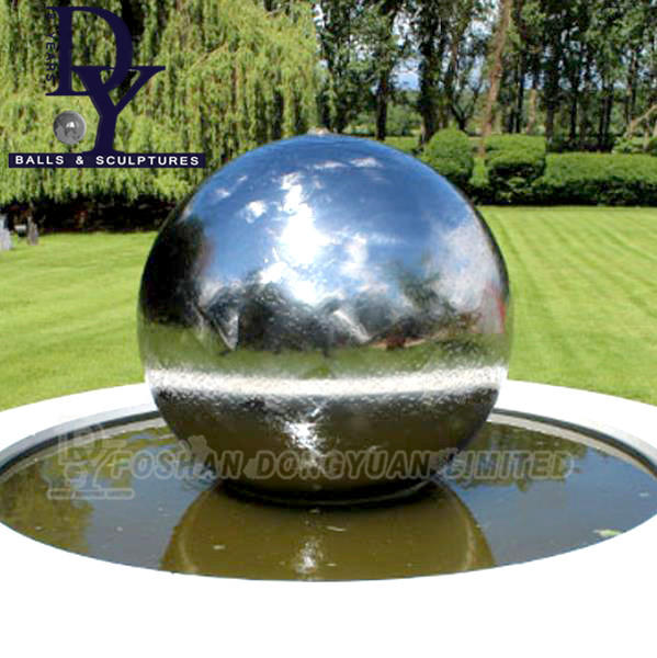 700mm Stainless Steel Mirror Decorative Sphere Modern Fountains Garden