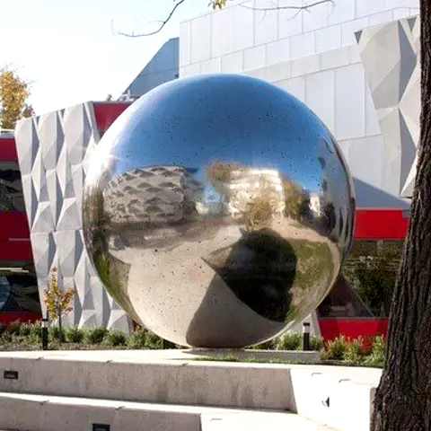 Silver Stainless Steel Gazing Globe Large Gazing Balls