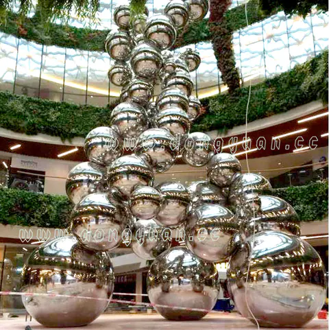 Hollow Steel Ball, HighPolished Stainless SteelBallfor GardenParkDecoration