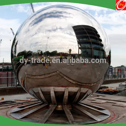 2.1 Meter/7 Feet Large Highly Polished Stainless Steel Hollow Sphere for Street, School, Park