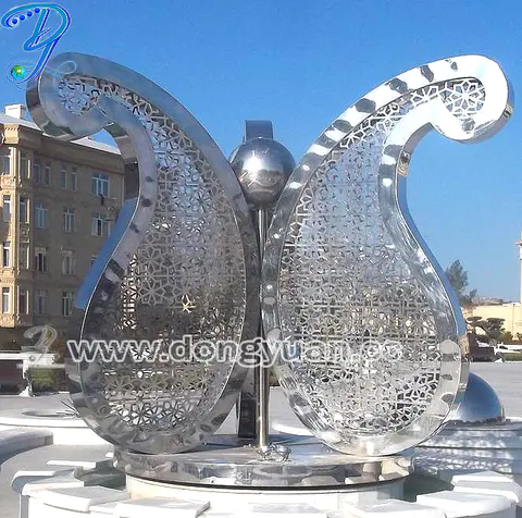 40cm Stainless Steel Sphere Decorative Garden Ornament