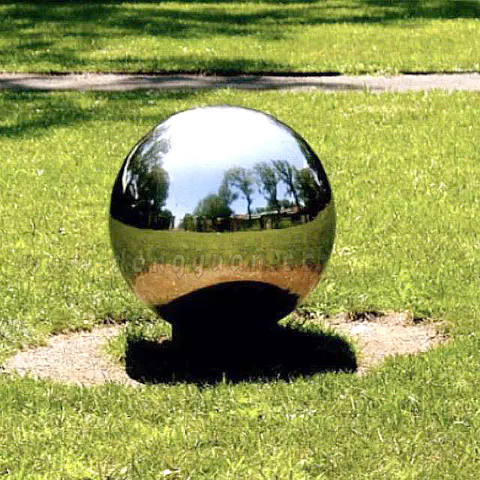 Mirror Stainless Steel Hollow Sphere for Garden Display Ornament