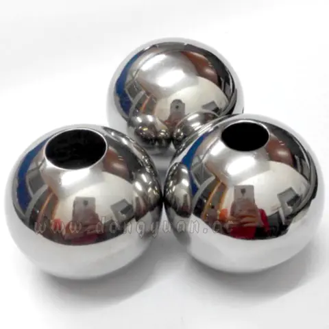 32mm51mm Gazing Stainless Steel Hollow Ball with Hole for Pipe Fittings