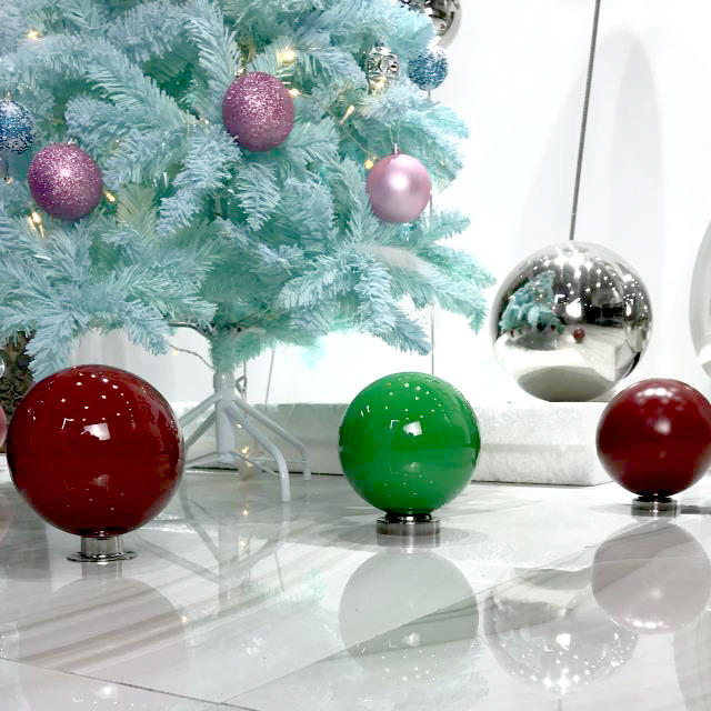 Matte Red ColorStainless Steel Decorative Ball