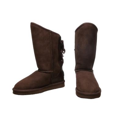 HQB-WS167 OEM customized premium quality winter thermal classic style genuine sheepskin snow boots for women