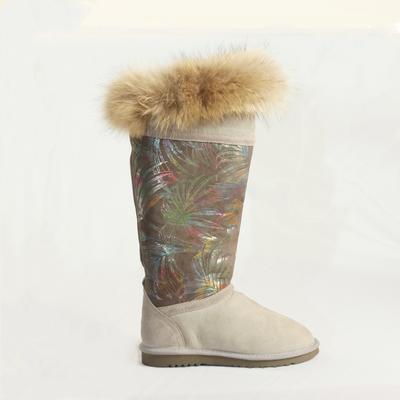 HQB-WS233 OEM/ODM customized premium quality winter thermal fashion style genuine sheepskin boots for women