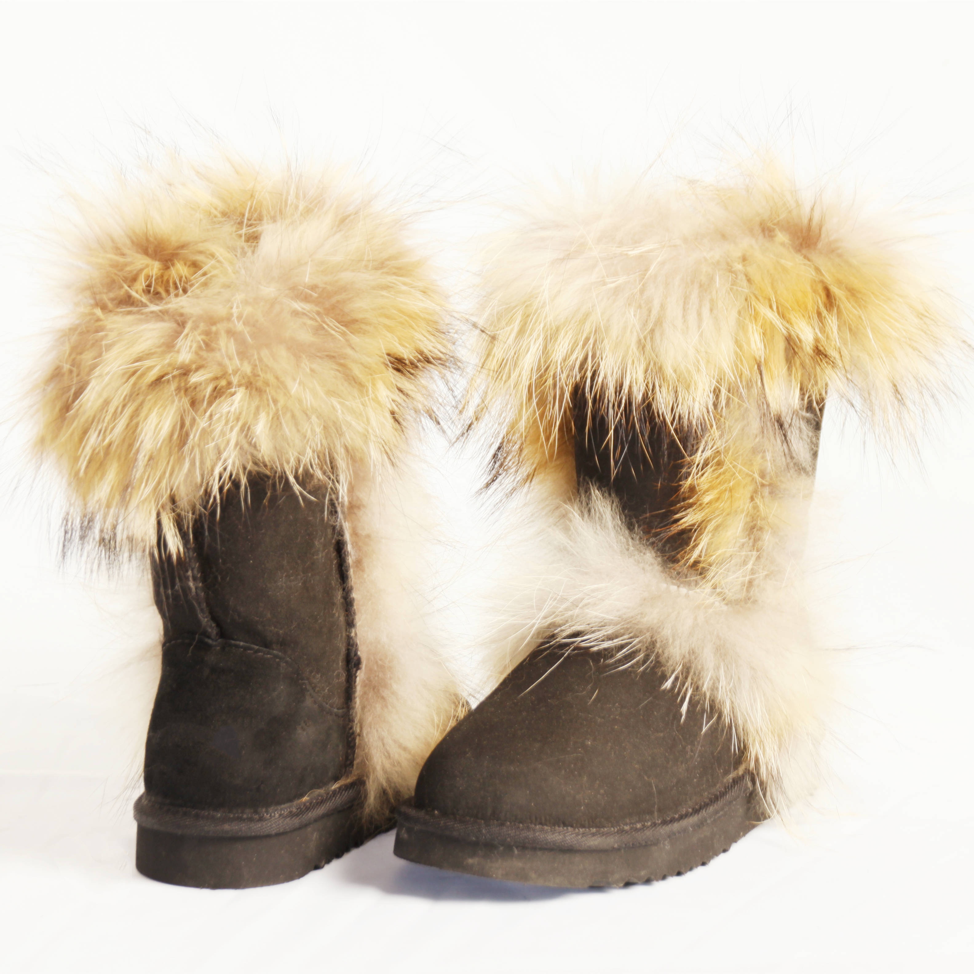 HQB-WS226 OEM/ODM customized high quality winter thermal fashion style genuine sheepskin snow boots for women