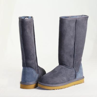 HQB-WS215 OEM/ODM customized high quality winter thermal fashion style genuine sheepskin snow boots for woman