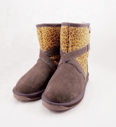 HQB-WS193 OEM/ODM customized premium quality winter thermal fashion style genuine sheepskin boots for women