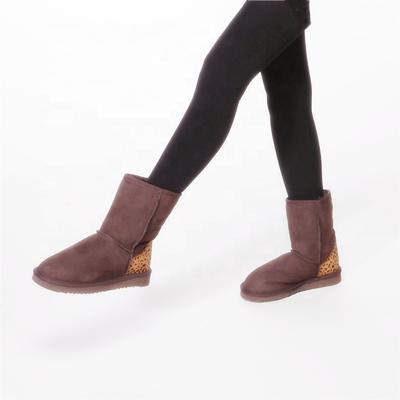 HQB-WS061 OEM customized premium quality winter thermal fashion style genuine sheepskin boots for women