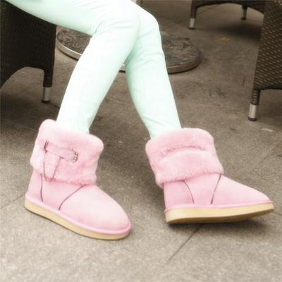 HQB-WS047 OEM customized premium quality winter thermal fashion style genuine sheepskin boots for women