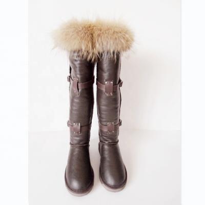 HQB-WS177 OEM/ODM customized premium quality winter thermal fashion style genuine sheepskin boots for women