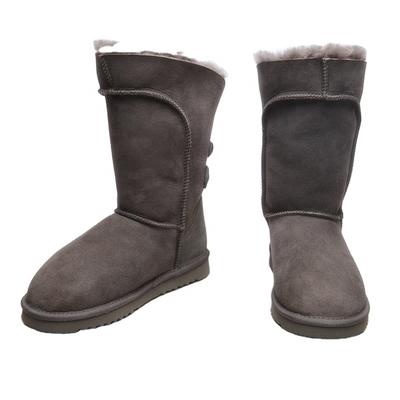 HQB-WS152 OEM customized premium quality winter thermal classic style genuine sheepskin snow boots for women