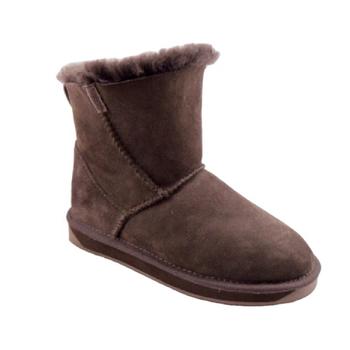 HQB-WS196 OEM/ODM customized high quality winter thermal fashion style genuine sheepskin snow boots for woman