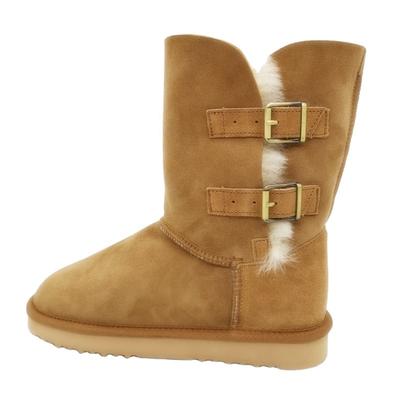 HQB-WS025Fashion bestselling snow boots luxury custom winter boots high quality genuine sheepskin boots for women