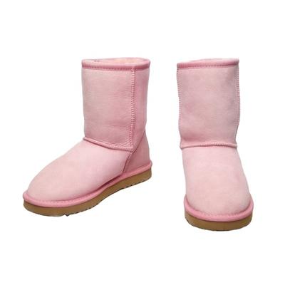 HQB-WS155 OEM customized premium quality winter thermal classic style genuine sheepskin snow boots for women