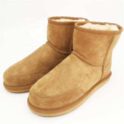 HQB-WS030 Factory wholesale snow boots custom premium qualitywinter boots genuine two face sheepskin boots for girls