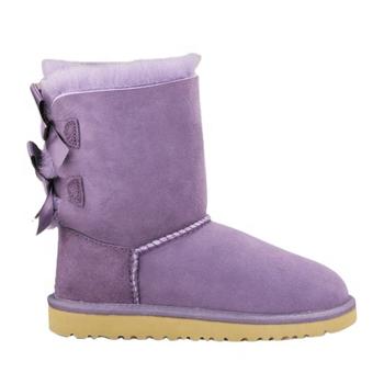 HQB-WS246 OEM/ODM customized high quality winter thermal fashion style genuine sheepskin snow boots for women