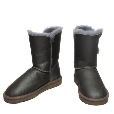 HQB-WS145 OEM customized premium quality winter thermal classic style genuine sheepskin boots for women