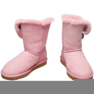 HQB-WS141 OEM customized premium quality winter thermal classic style genuine sheepskin boots for women