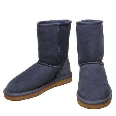 HQB-WS157 OEM customized premium quality winter thermal classic style genuine sheepskin snow boots for women