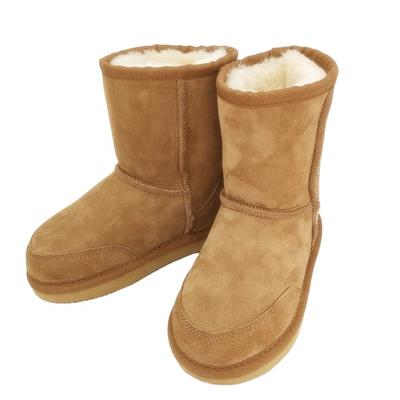 HQB-WS032 Factory custom snow boots high quality thermal winter boots genuinetwo face sheepskin boots for girls