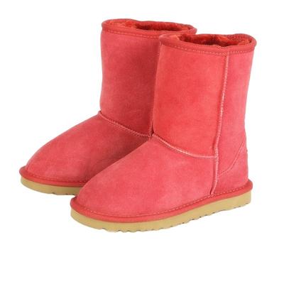 HQB-WS100 factory custom snow boots premium qualitythermal winter boots classic genuine sheepskin boots for girls