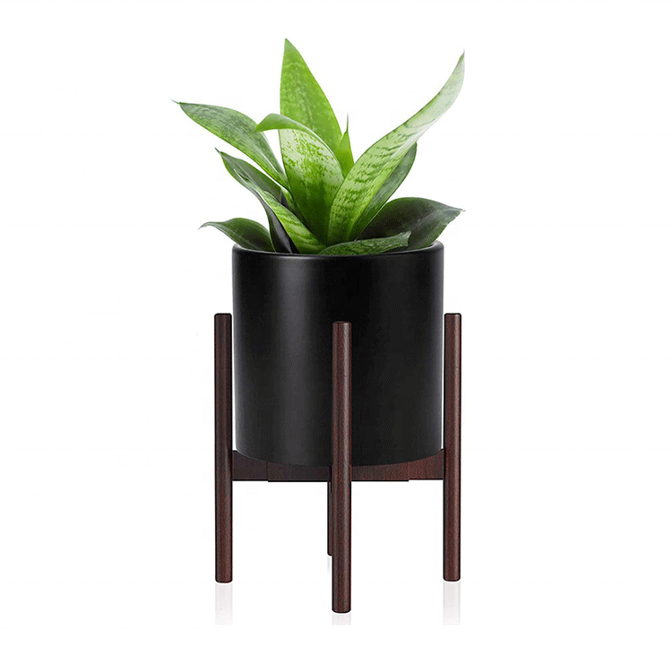 Simple and Elegant Nature Handmade DIY Bamboo Pine Beech Custom Wood Plant Pot Stand