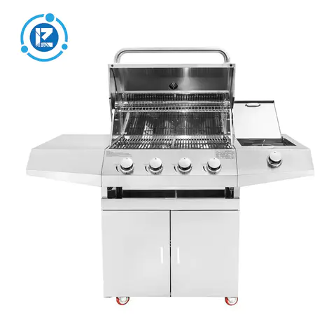 Outdoor 4burner Gas BBQ Grill With Infrared Back Burner