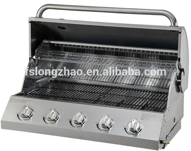 commercial 5 Burner Stainless Steel Gas Grill HSQ-A215S