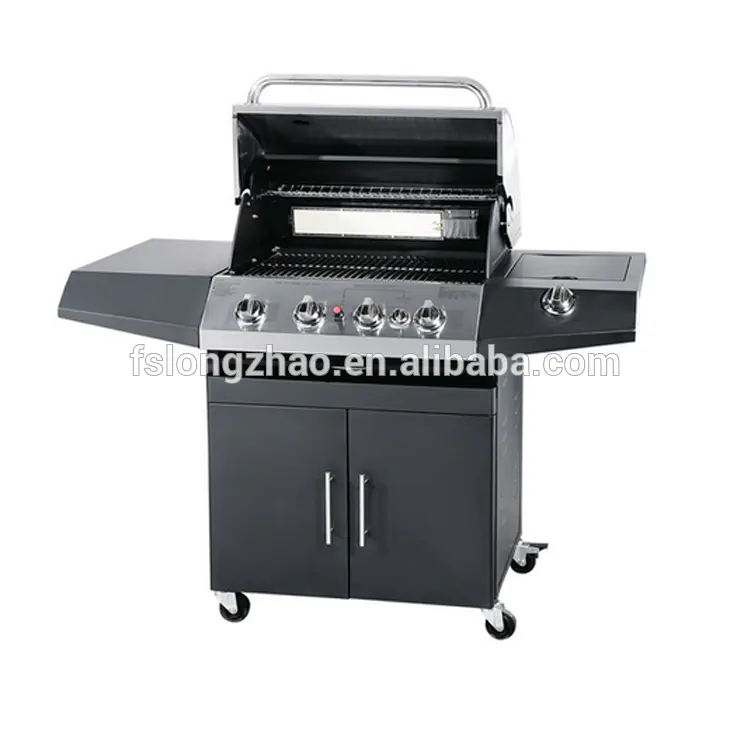 CE approval gas grill gas barbecue trolley BBQ gas cart
