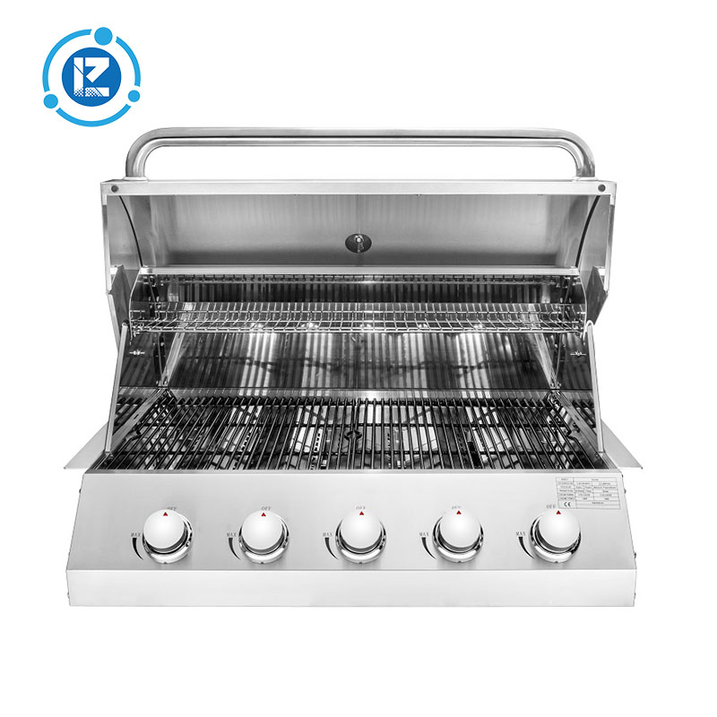 CE Approval BBQ Grill Kitchen Stainless Steel Built-In Gas Grills 5 Burners