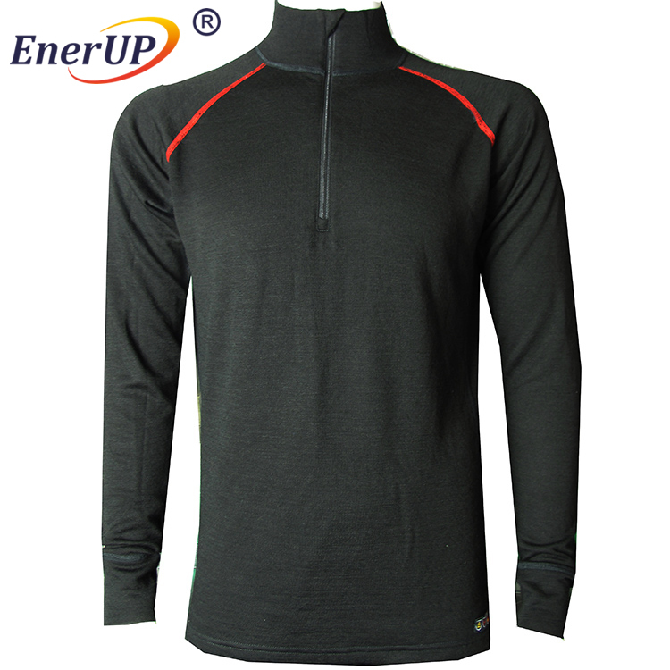 Long sleeve T shirt warm thermal dry merino blend base layer men's tops blouse sport wear