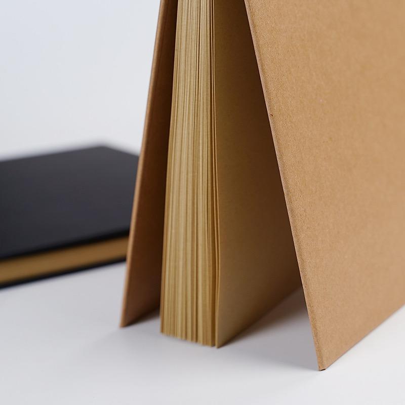 product-Dezheng-A5Custom Blank Cover Glue Binding Nude Sketchbook 100 Recycled Lay Flat-img-1