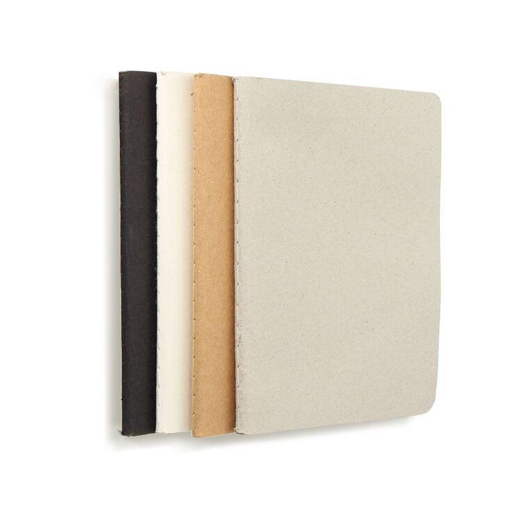 product-Cheap Simple Blank Pages School Black Brown Kraft Sketch Craft Plain Stitching Notebook-Dezh-1
