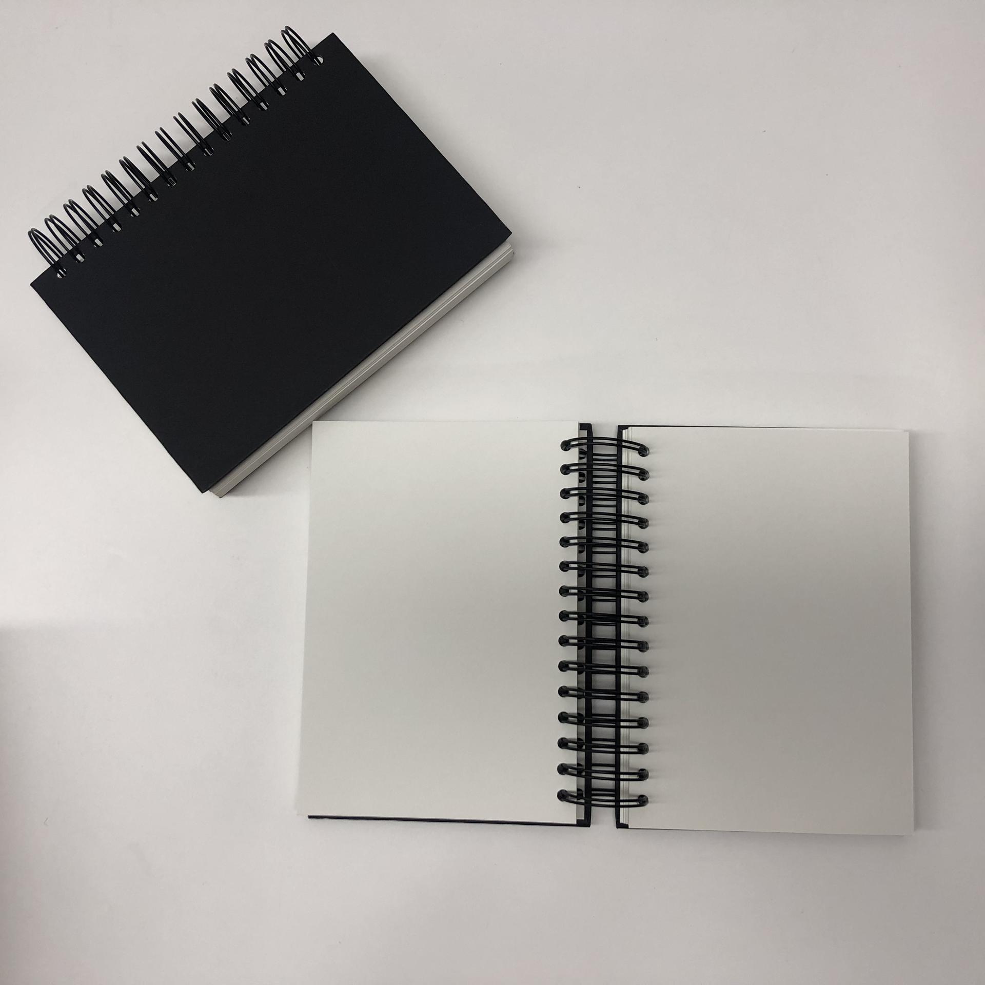 product-custom printing,A4,A5 Best Wholesale Blank Black Drawing Sketchbook,hardcover spiral noteboo-1