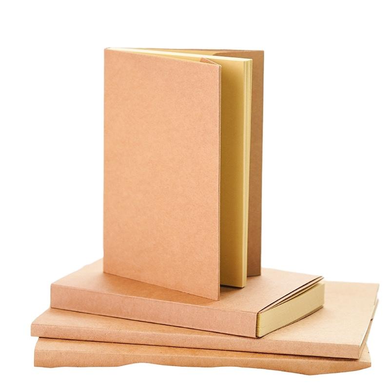 A5 100GSM Nude BindingBlanking Cover Notebook With Kraft Cover Custom Sketchbook