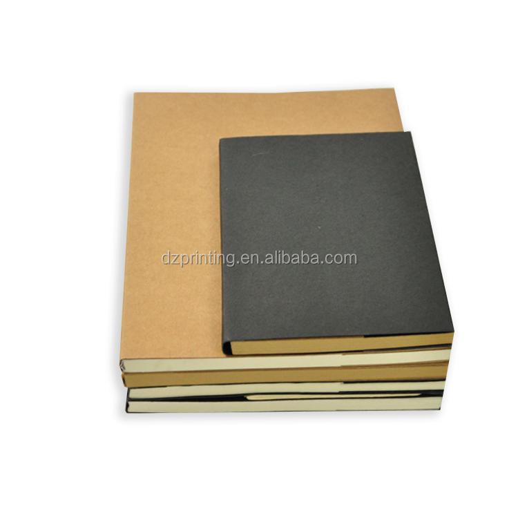 product-Dezheng-A5 Journal Nude Binding Plain Kraft Paper Cover Notebook With 100gsm Blank Pages-img-1