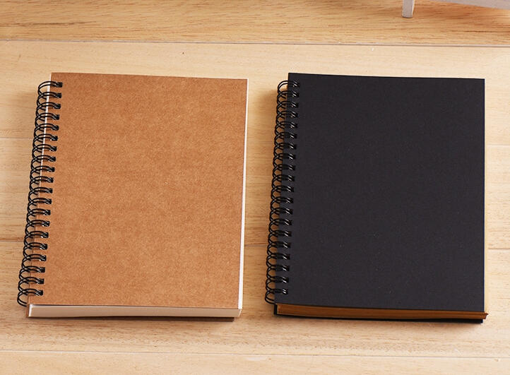 product-Dezheng-A4 Best Wholesale Blank Brown Drawing Sketchbook With 160 Pages Kraft Paper for draw-1