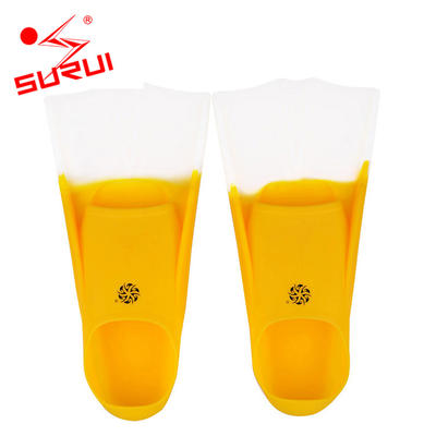 Less Resistance Short swimming fins training silicone swim snorkel fins