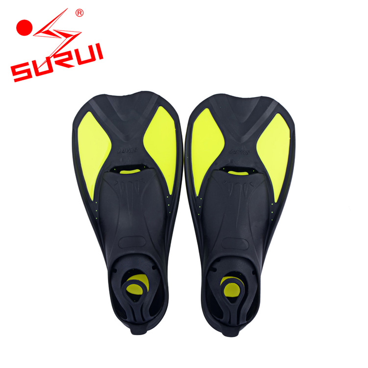 China Factory Direct Snorkel Fins Swim Fins Travel Size Short Adjustable Adult Kids Scuba Flippers