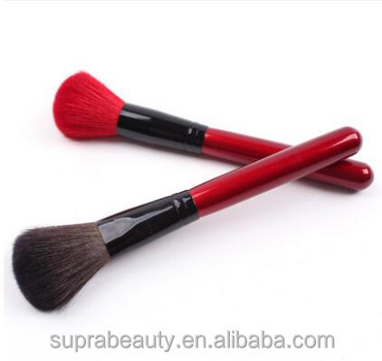 25pcs pinceau de maquillage manche en bois rouge rose avec sac pinceau cosmétique