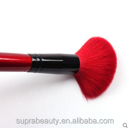 25шт розово-красная деревянная ручка для макияжа с сумкой косметическая кисть