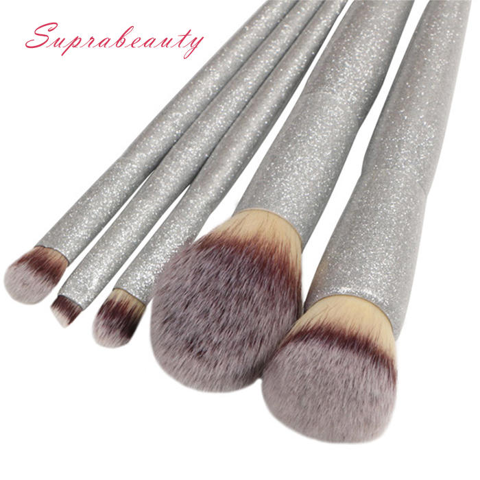 New style designer makeup brush sets create your own brand professional kit glitter handle makeup brushes