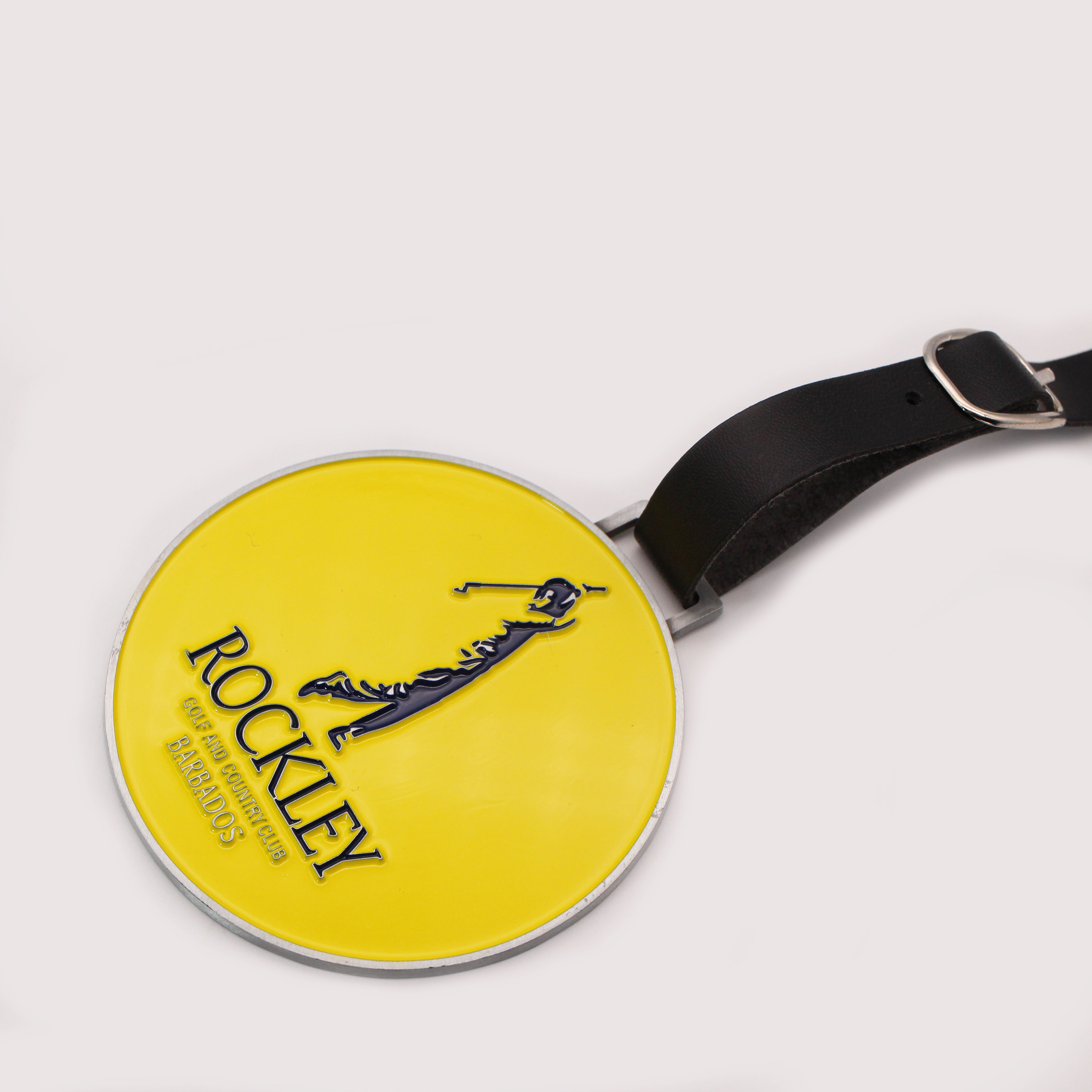 Manufacture cheap wholesale customized metal golf member bag tag