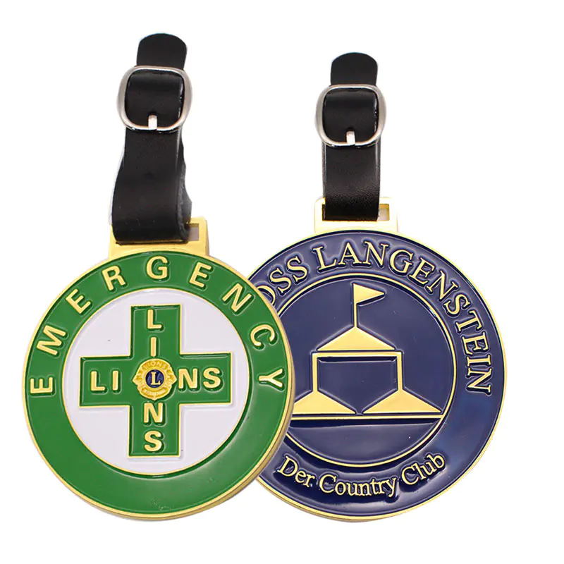 Luxury Gifts Golf Academy Club Tournament Personalized Custom Logo Golf Metal Cast Tag