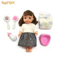 14 inch realistic diaper series reborn silicone baby doll with comb mirror