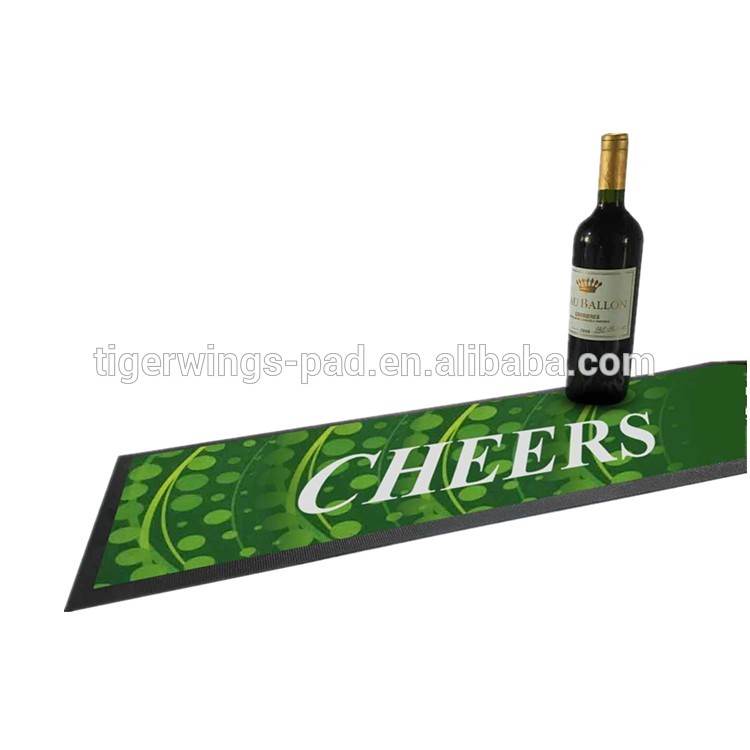 product-High quality cheap branded soft rubber imprinted beer bar mat with factory price-Tigerwings--1