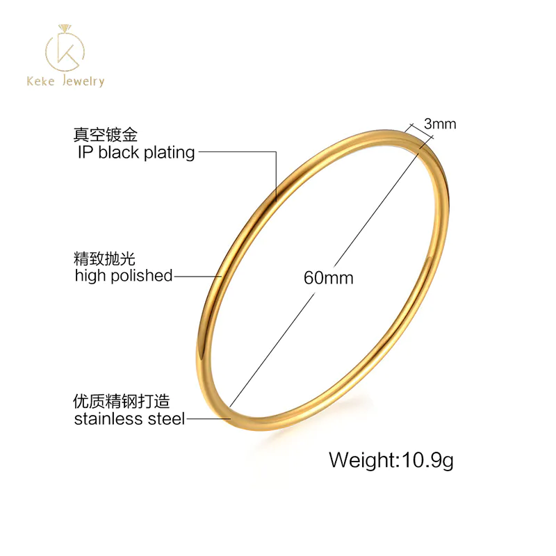 Fashion jewelry 304 stainless steel gold/rose gold/steel bracelet B-108